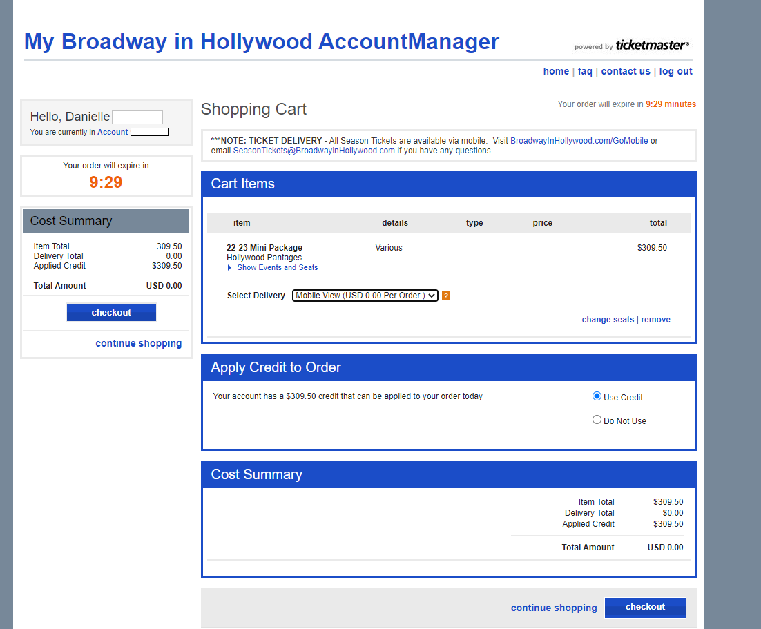 Account Credit Mini package checkout.png